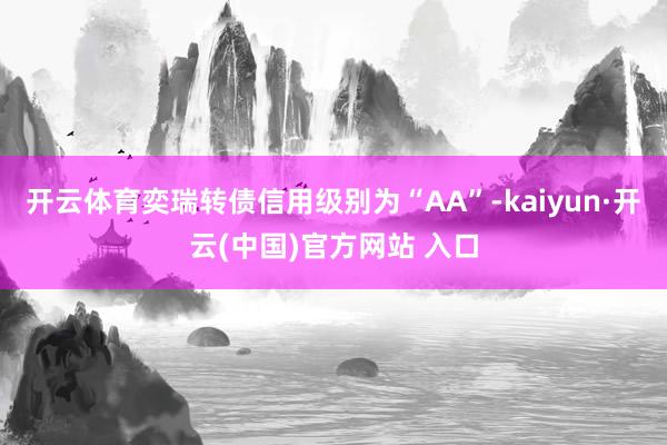 开云体育奕瑞转债信用级别为“AA”-kaiyun·开云(中国)官方网站 入口